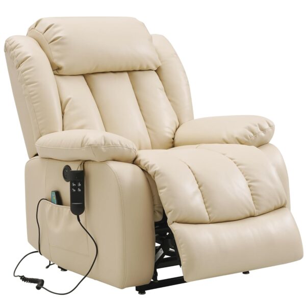 [Brand] Relaxsessel mit 180° Liegefunktion, Massage & Aufstehhilfe