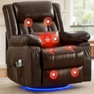 [Brand] Relaxsessel mit Massage Funktion, elektrisch, 240° drehbar, LED
