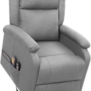 Bussandri Exclusive Massage Liege mit Stand Up Funktion, Lfe Light Grey