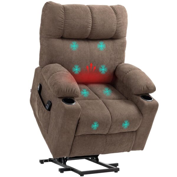 HOMCOM Relaxsessel mit Massage, Heizung und elektrischer Rückenlehne