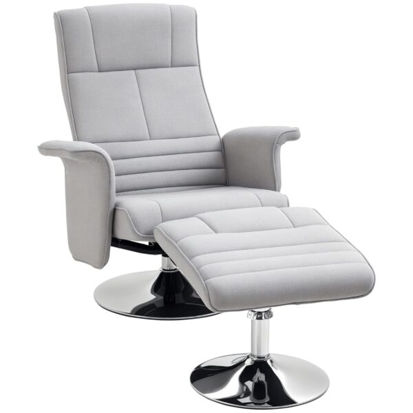 HOMCOM Relaxsessel mit Massagefunktion, elektrisch verstellbar, Fußstütze