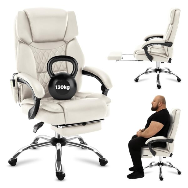 MARK ADLER Boss 6.0 Bürostuhl mit Massage, Wärme, verstellbarer Kopfstütze