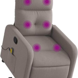 vidaXL Massage-Sessel mit Aufstehhilfe, Vibration, Rückenfunktion