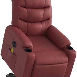 vidaXL Massagesessel elektrischer Standhilfe Liegefunktion Vibrationsmassage