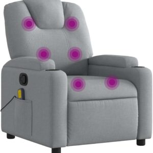 vidaXL Massagesessel mit verstellbarem Rückenlehne und Vibrationsfunktion