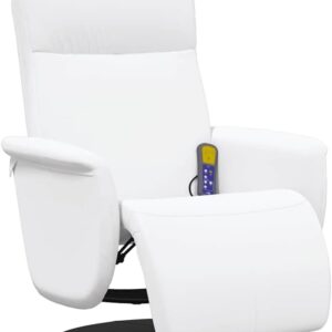 vidaXL Massagesessel mit Vibrationsfunktion, höhenverstellbarer Fußstütze und verstellbarem Rückenlehne
