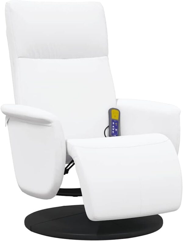 vidaXL Massagesessel mit Vibrationsfunktion, höhenverstellbarer Fußstütze und verstellbarem Rückenlehne