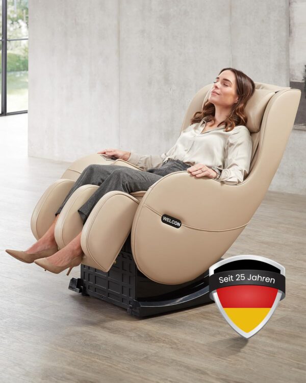 WELCON EasyRelaxx Massage-Sessel 3D, elektrische Höhenverstellung, Knet- und Rollenmassage