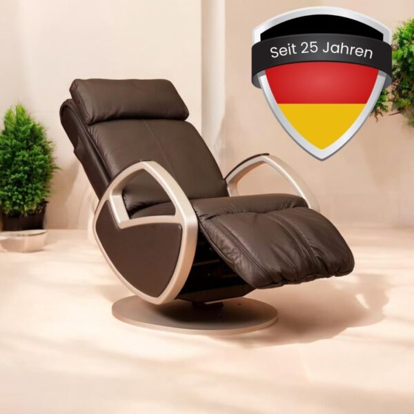 WELCON Keyton Exspace Massage-Sessel mit Sensor-Scan und echtem Leder